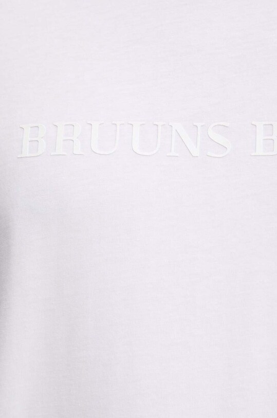 Bruuns Bazaar t-shirt bawełniany Gus BBM1542 biały