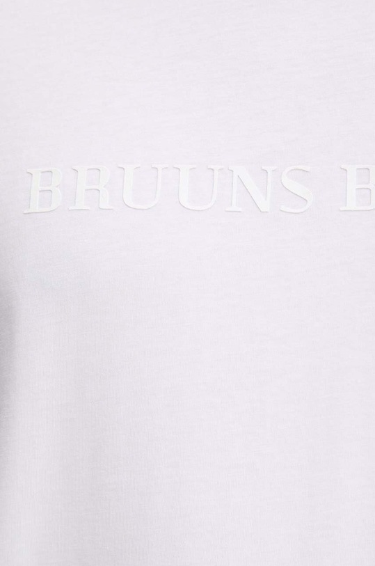 Bruuns Bazaar t-shirt bawełniany Gus BBM1542 biały