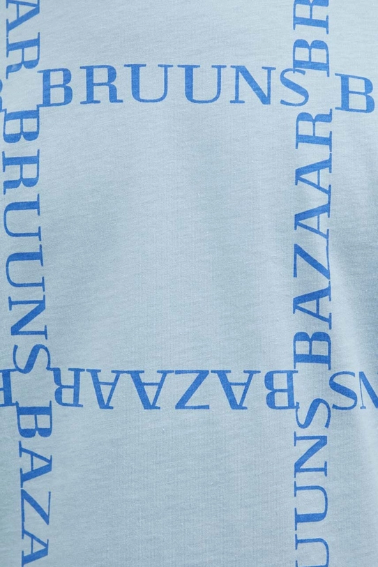 Bruuns Bazaar t-shirt bawełniany Gus BBM1543 niebieski