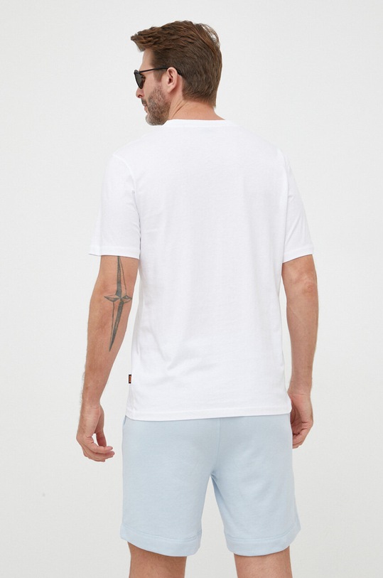 Ruházat BOSS pamut póló BOSS ORANGE 50491718 fehér