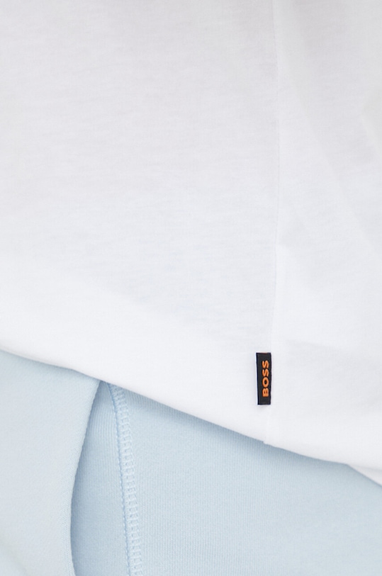 BOSS pamut póló BOSS ORANGE 50491718 fehér