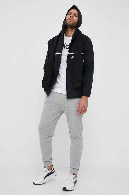 Памучна тениска adidas IC9276 бял SS23