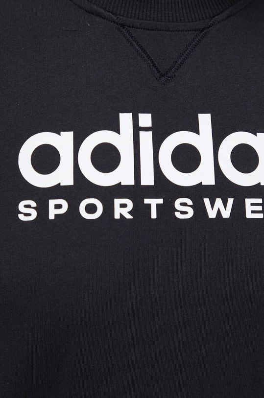 Bavlněné tričko adidas IC9815 černá