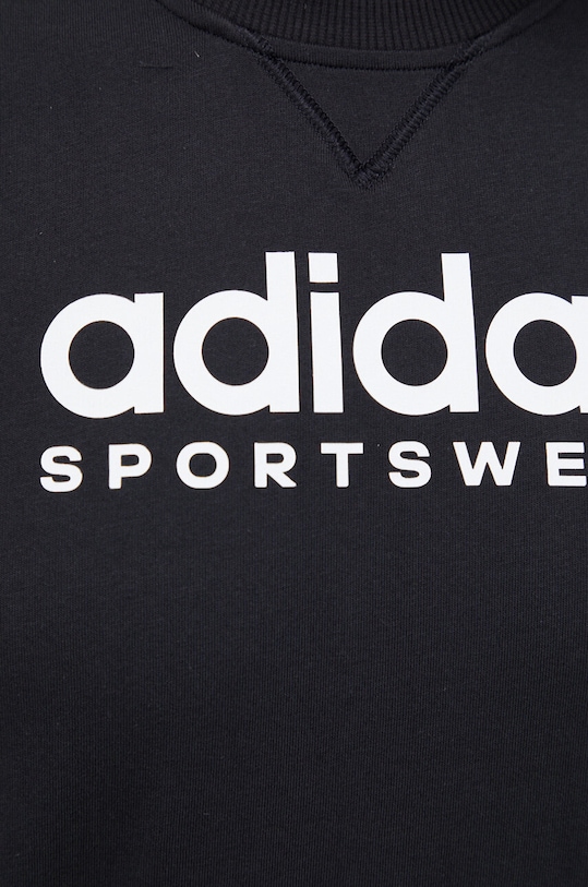 Bavlněné tričko adidas IC9815 černá