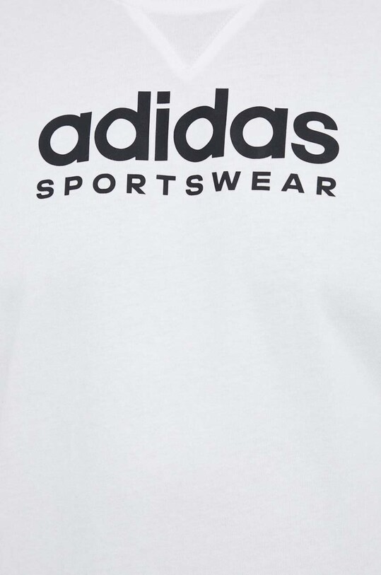 Хлопковая футболка adidas IC9821 белый