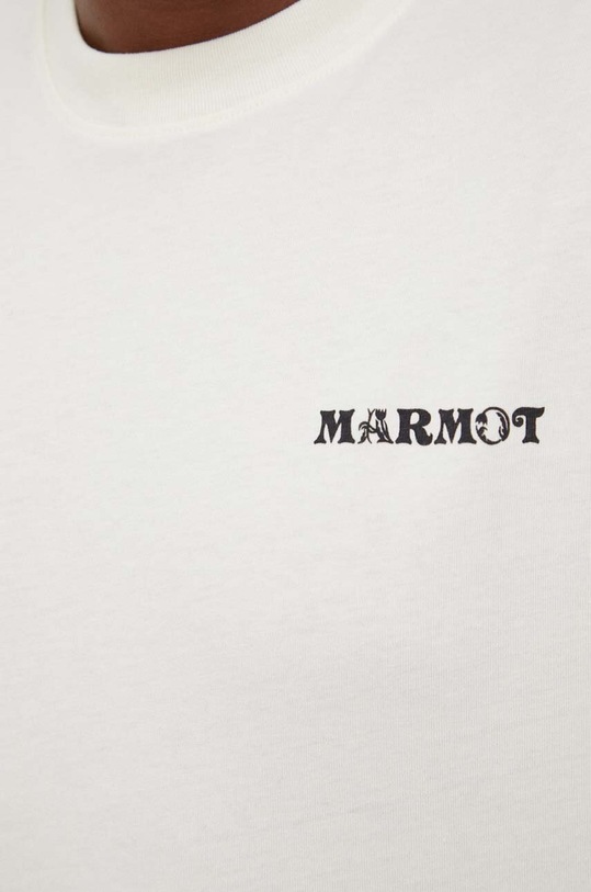 Marmot t-shirt bawełniany M14126 beżowy
