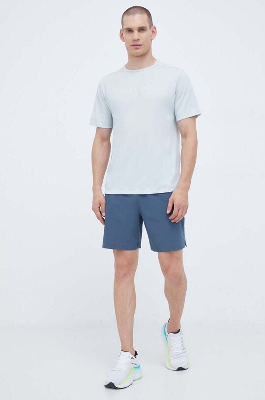 Тренувальна футболка Calvin Klein Performance Essentials 00GMS3K107 блакитний AW23
