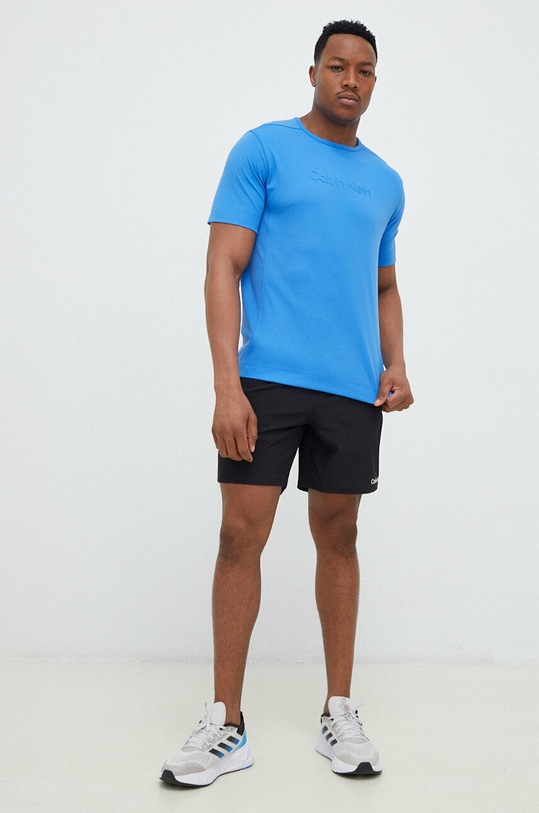 Calvin Klein Performance t-shirt treningowy Essentials 00GMS3K107 niebieski AW23