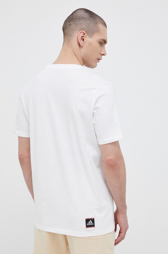 Odzież adidas t-shirt bawełniany H54656 biały