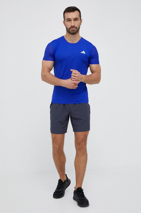 adidas Performance tricou de alergare Adizero HN8008 albastru SS23