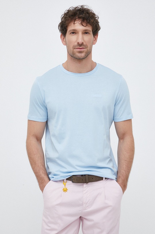 Joop! t-shirt bawełniany bawełna turkusowy 30034925