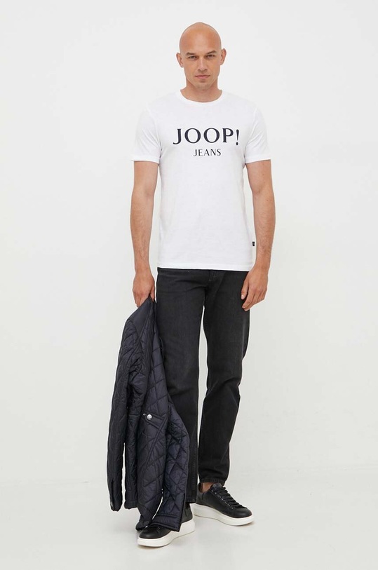Joop! t-shirt bawełniany 30036021 biały SS23
