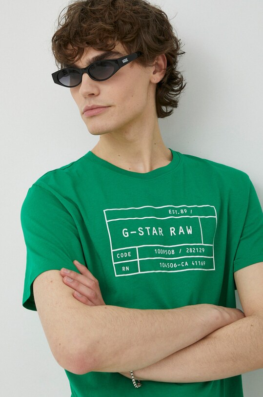 G-Star tricou din bumbac 2-pack print maro D22777.336