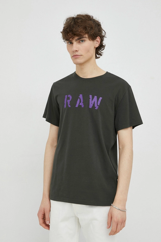 G-Star Raw t-shirt bawełniany 2-pack D22777.336 brązowy SS23