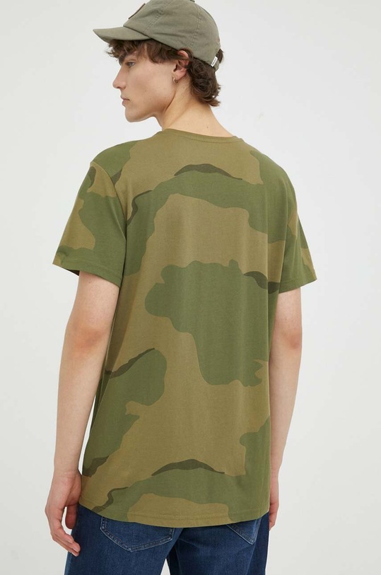 Odzież G-Star t-shirt bawełniany D22805.C721 zielony