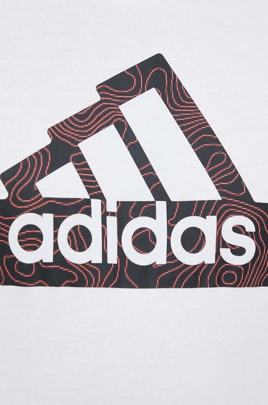 adidas t-shirt bawełniany HR2997 biały