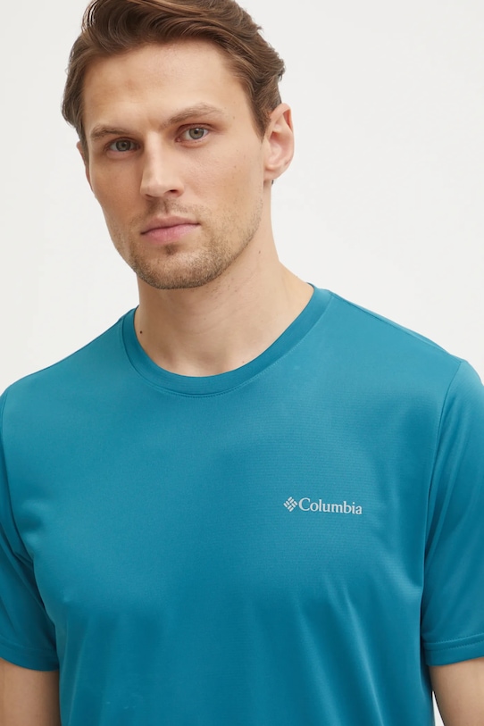 Columbia sportos póló Columbia Hike türkiz 1990391