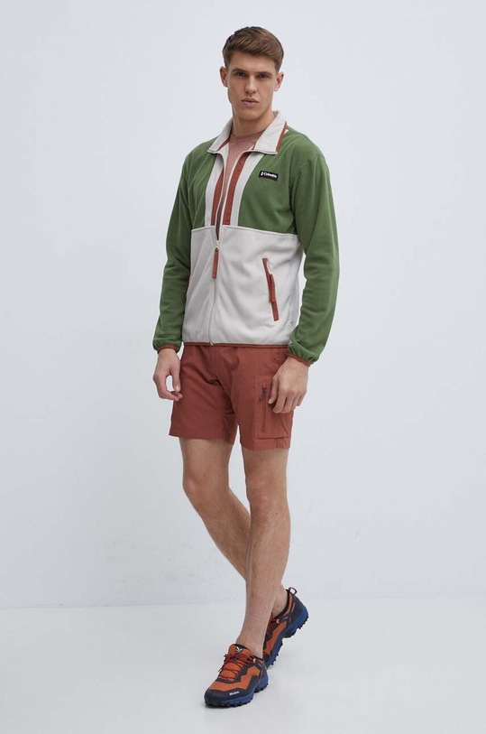 Columbia t-shirt sportowy Hike Hike 1990391 brązowy SS25