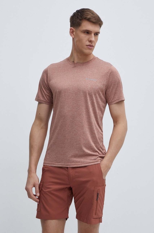 Columbia t-shirt sportowy Hike Hike brązowy 1990391
