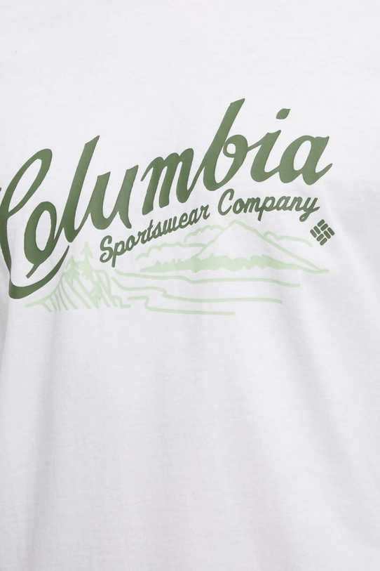 Columbia t-shirt bawełniany Rockaway River 2022181 biały