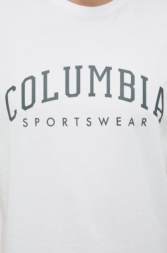 Columbia t-shirt bawełniany Rockaway River 2022181 biały