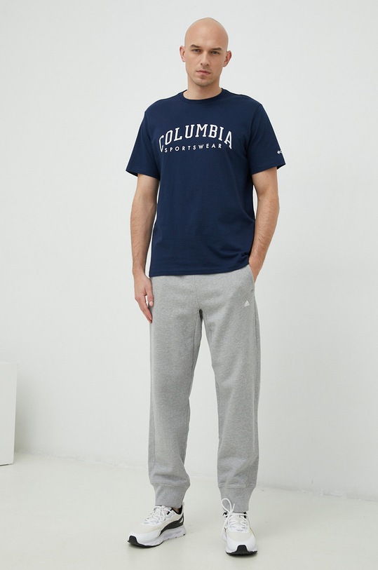 Columbia t-shirt bawełniany Rockaway River 2022181 granatowy AW24