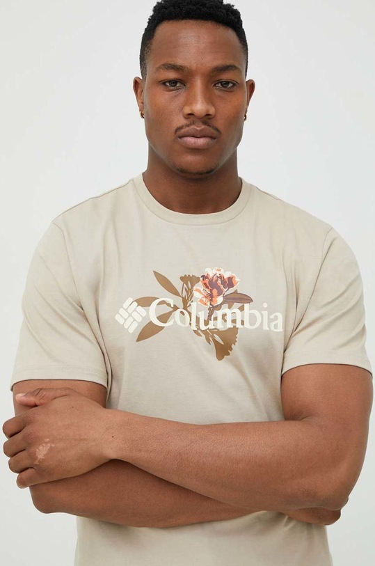 Columbia t-shirt regular beżowy 2036431