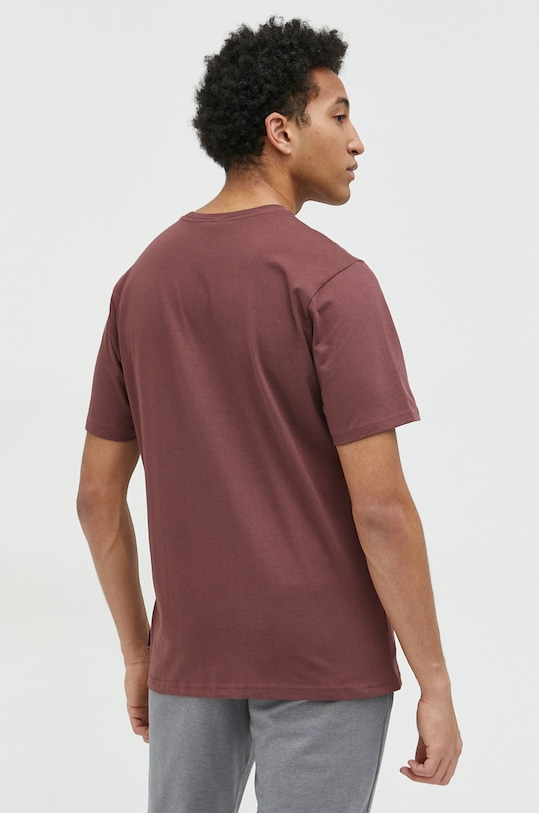 Odzież Columbia t-shirt bawełniany Explorers Canyon 2036441 bordowy