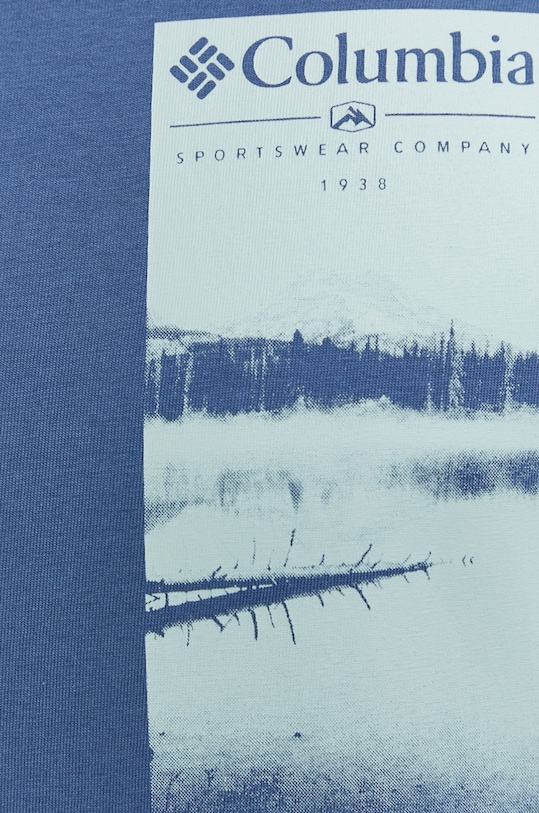 Columbia tricou din bumbac Explorers Canyon 2036441 albastru