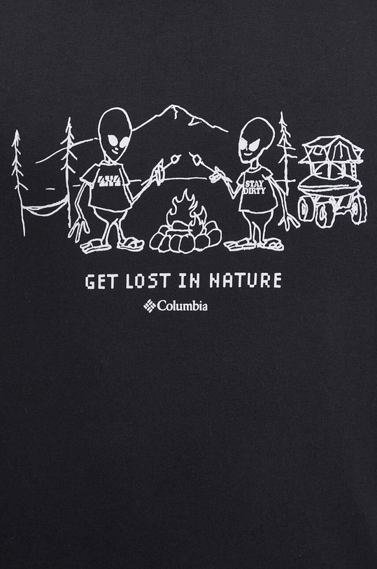 Columbia t-shirt bawełniany Explorers Canyon 2036441 czarny