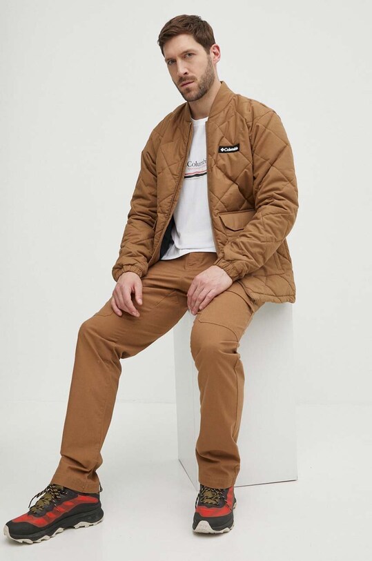 Columbia tricou din bumbac Explorers Canyon 2036451 alb SS25