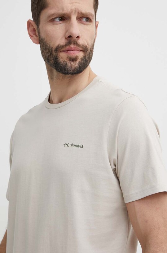 Columbia tricou din bumbac Explorers Canyon bej 2036451