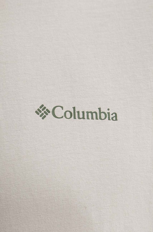 Columbia t-shirt bawełniany Explorers Canyon 2036451 beżowy