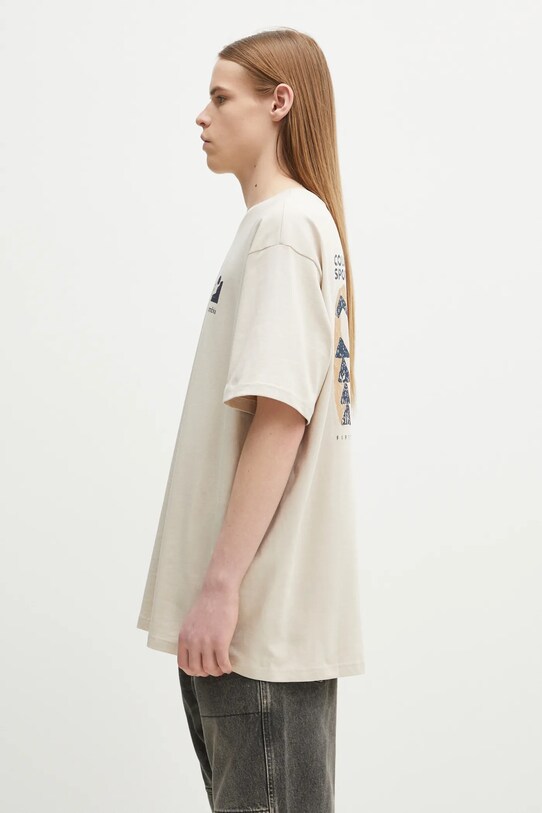 Columbia t-shirt bawełniany 2036451 beżowy SS25