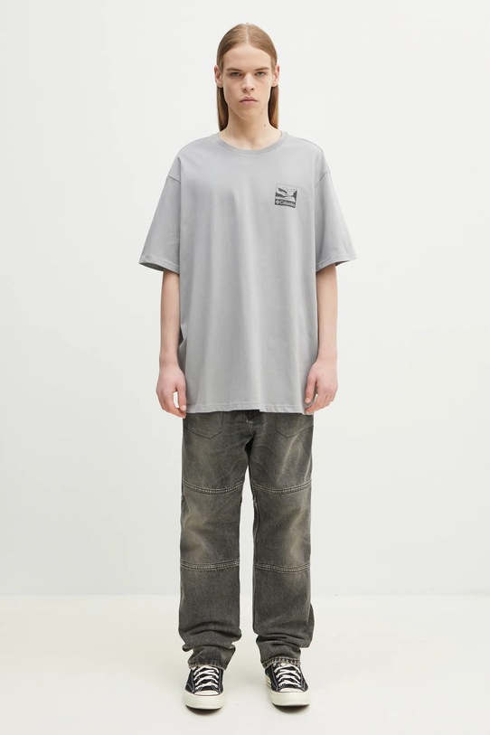 Columbia t-shirt bawełniany 2036451 szary
