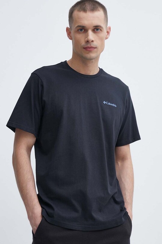 Odjeća Pamučna majica Columbia Explorers Canyon 2036451 crna