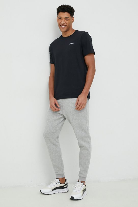 Pamučna majica Columbia Explorers Canyon 2036451 crna SS25