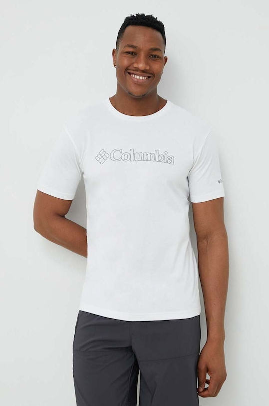 Αθλητικό μπλουζάκι Columbia Pacific Crossing II Pacific Crossing II λευκό 2036472