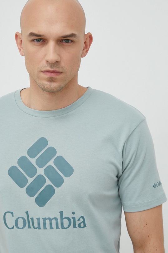 Columbia t-shirt sportowy Pacific Crossing II Pacific Crossing II regular turkusowy 2036472