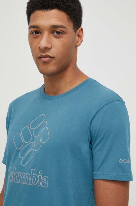 Columbia t-shirt sportowy Pacific Crossing II Pacific Crossing II turkusowy 2036472