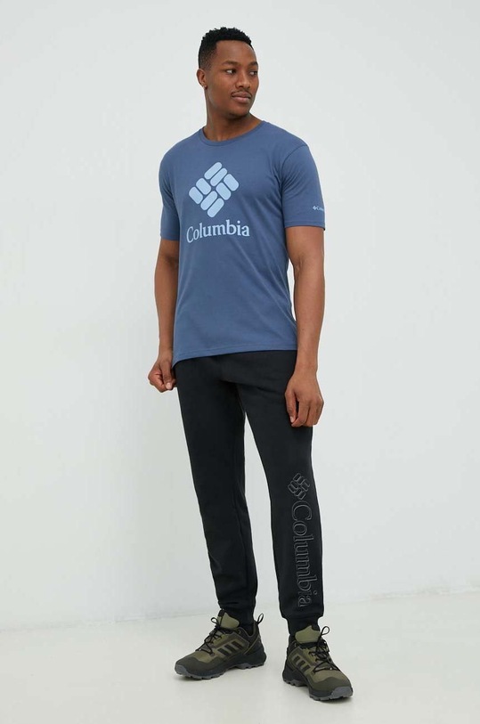 Columbia t-shirt sportowy Pacific Crossing II Pacific Crossing II 2036472 niebieski SS24