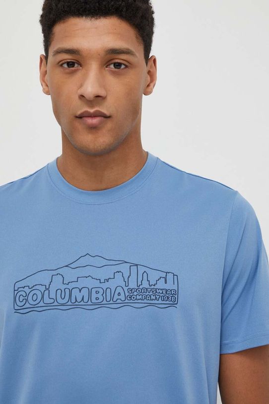 Columbia t-shirt sportowy Legend Trail Legend Trail niebieski 2036533