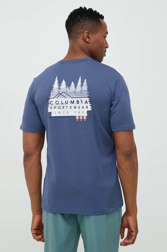 Odzież Columbia t-shirt sportowy Legend Trail Legend Trail 2036533 niebieski