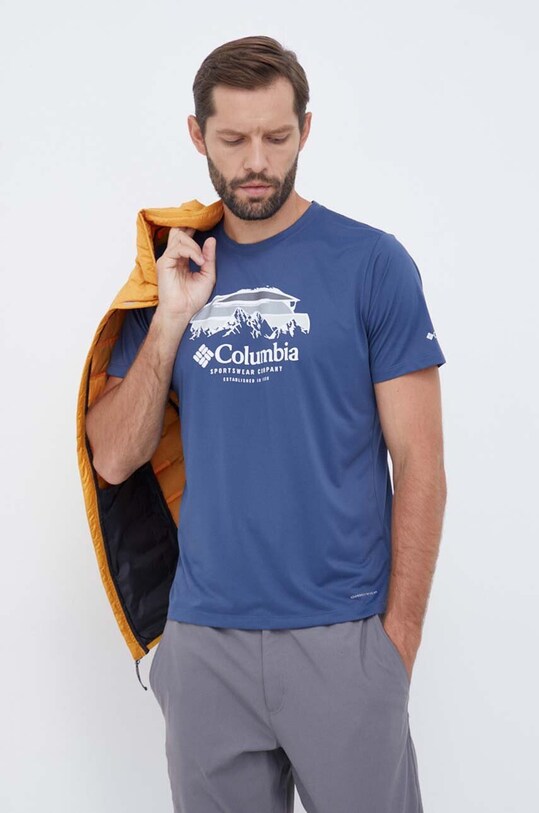 Спортивна футболка Columbia Columbia Hike темно-синій 2036565