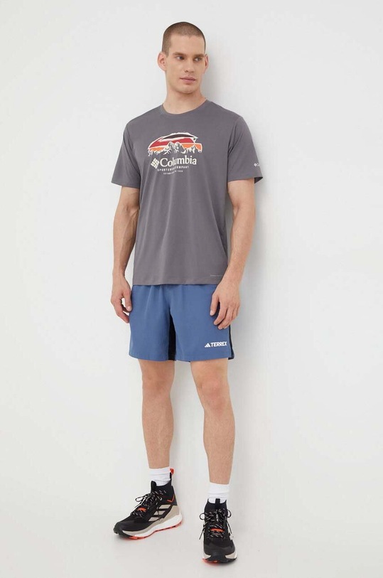 Sportovní triko Columbia Columbia Hike 2036565 šedá AW23