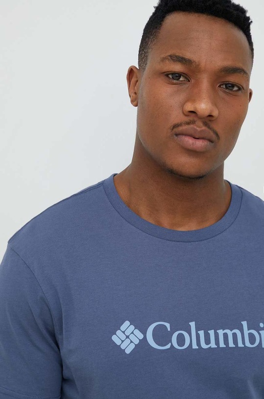 Columbia t-shirt z elastanem niebieski 1680053.SS23