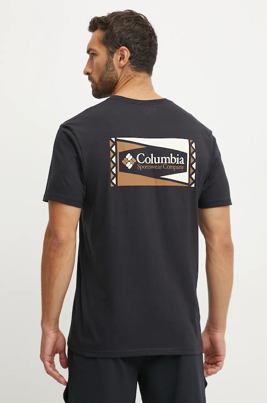 Columbia t-shirt bawełniany czarny 1834041.SS23