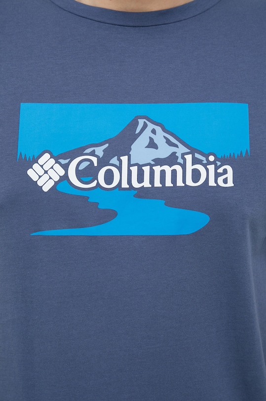 Columbia t-shirt bawełniany 1934814.SS23 niebieski