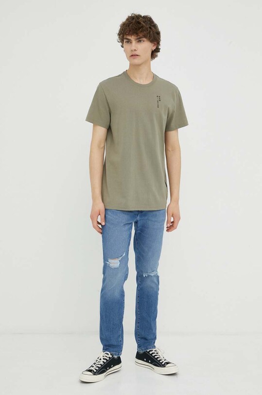G-Star tricou din bumbac D23161.C336 verde AW23