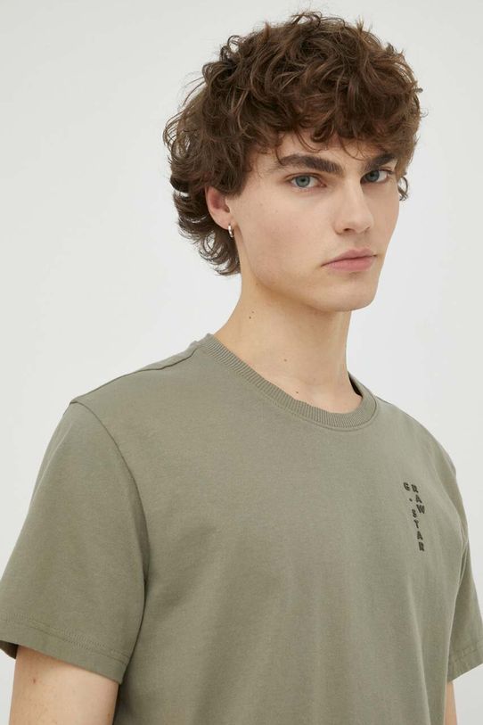G-Star Raw t-shirt bawełniany zielony D23161.C336